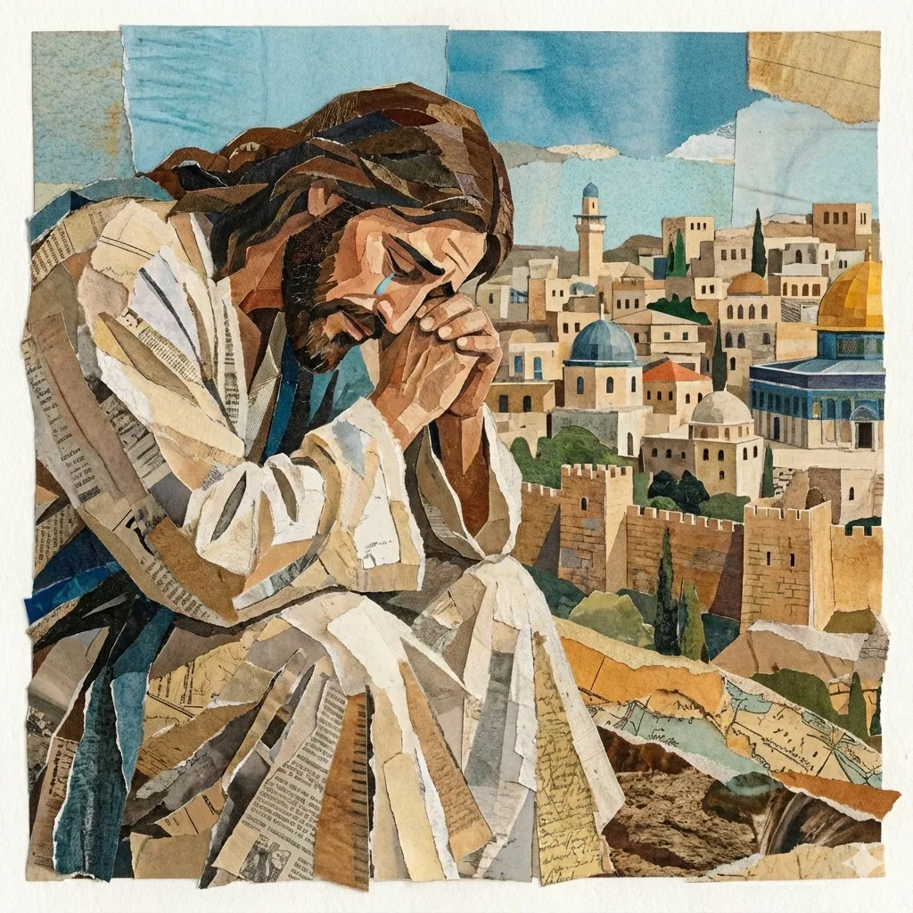 Lucas 19: 41-44. Lágrimas de Jesús por Jerusalén