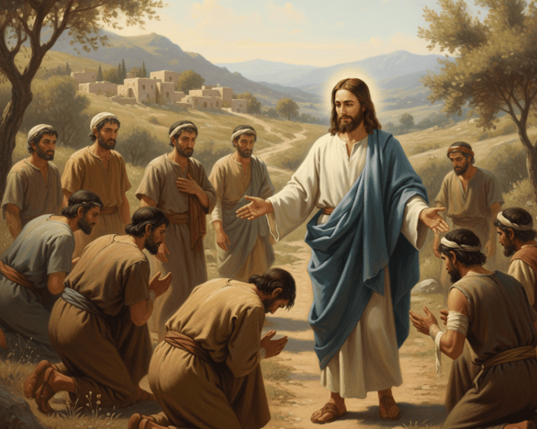 Lucas 17: 11-19. Curación de 10 Leprosos