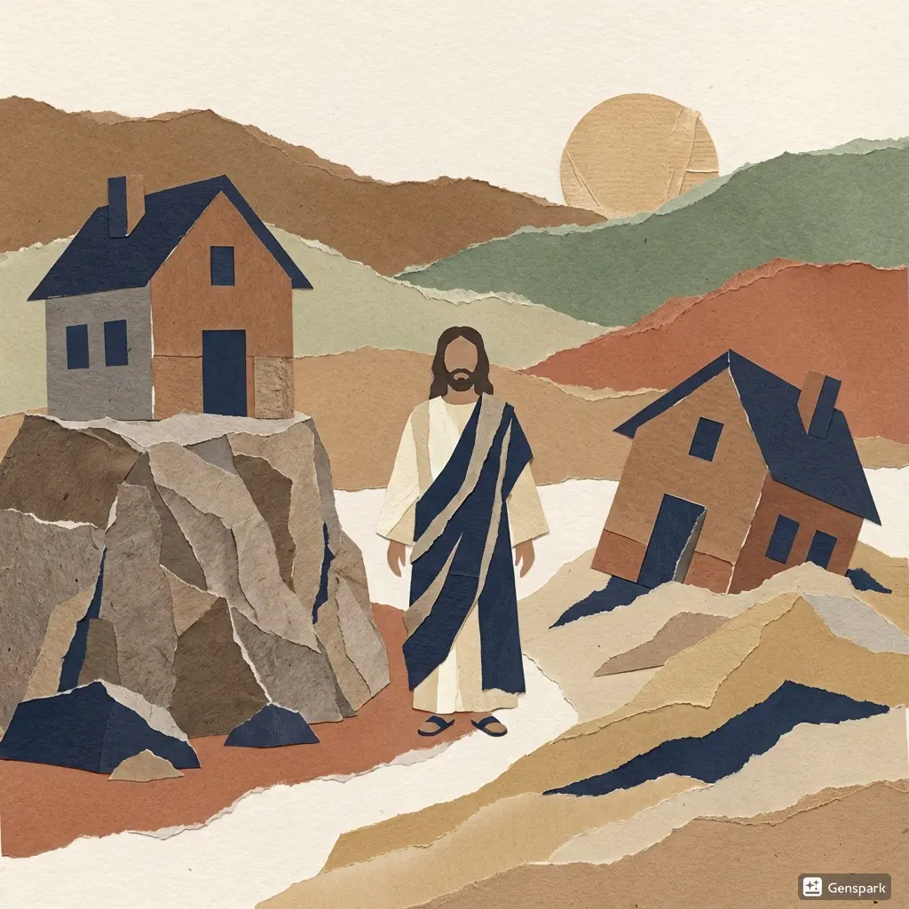 Mateo 7: 21-29. La parábola de las dos casas.