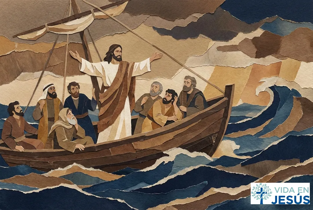 Marcos 4:35-41. Jesús calma la tormenta.