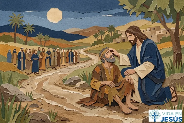 Marcos 10:46-52. Jesús y la curación del ciego Bartimeo.