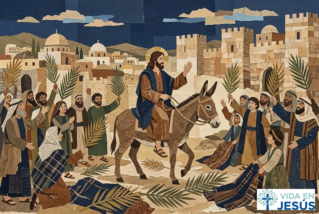 Marcos 11:1-10. Entrada triunfal de Jesús en Jerusalén.